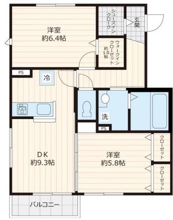 武蔵境駅 徒歩22分 1階の物件間取画像